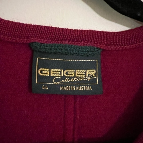 Vintage Geiger Collection Made in Austria Button Front Pure Wool Jacket - Picture 5 of 16